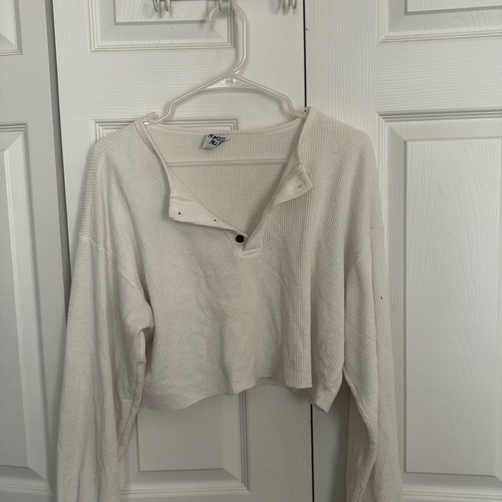 Princess polly white crop top